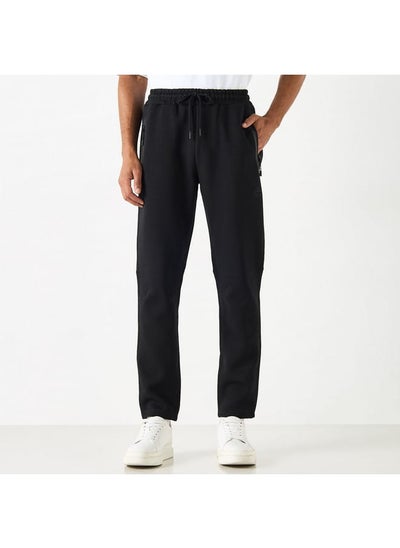 Buy Kappa Solid Track Pants with Drawstring Closure and Pockets in UAE