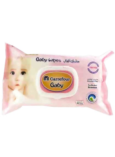 Buy Alcohol Free Scented Baby 80 Wipes in UAE