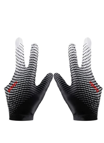 Buy 3 Finger Snooker Gloves, Stretchy Billiards Gloves, Durable Double Stitched, Anti Slip and Breathable Pool Cue Gloves, Durable Snooker Playerss Glove Popular Sizes for Women Men in Saudi Arabia