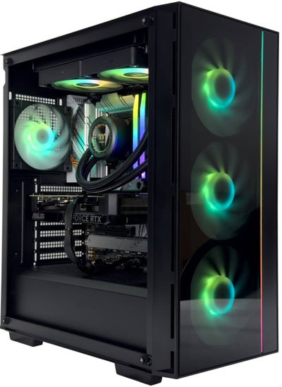 Buy Nanotech Best Budget Gaming PC - AMD Ryzen 7 7800X3D 8 Cores 16 Thread, NVIDIA RTX 4070 SUPER  12GB 3 FAN   , 32GB DDR5 RAM 5, 1TB SSD Gen 4, 750W 80 PLUS PSU, 240mm Liquid Cooler, Wi-Fi in UAE