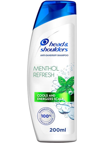 اشتري Head & Shoulders Menthol Refreshing Mint Anti-Dandruff Shampoo - 200 Ml في مصر