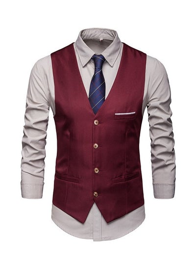 Buy New Men's British Fashion Slim Fit Suit Vest in Saudi Arabia