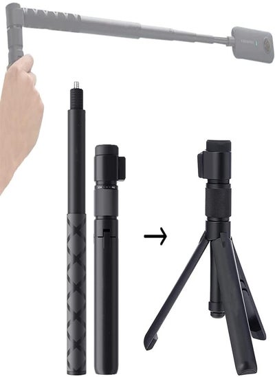 Buy Insta360 Invisible 360° Surround Selfie Stick and Handle Black in Saudi Arabia