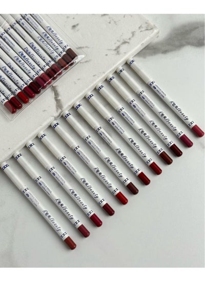 Buy 12-Piece Lip Liner Set Multicolour in Saudi Arabia