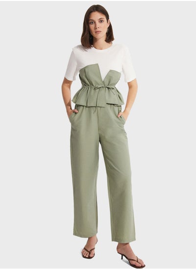 اشتري High Waist Trouser & Blouse Set في الامارات