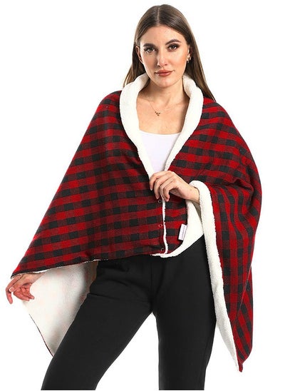 اشتري Caro Wearable Blanket, Dark Red في مصر