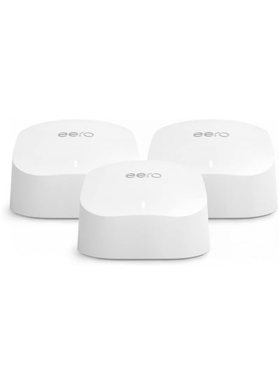 Buy Eero 6 dual-band mesh Wi-Fi 6 router | with built-in Zigbee smart home hub | 3-pack in UAE