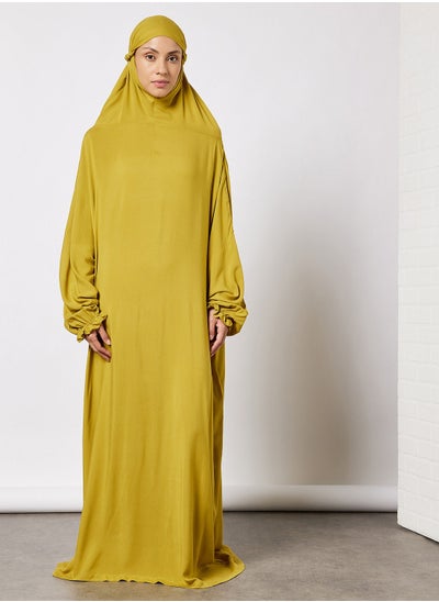 اشتري Praying Dress In Plain Colour With Attached Veil في السعودية