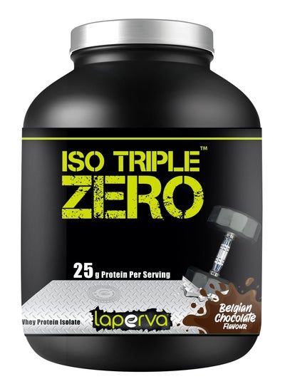 Buy Isolated Whey Protein Powder - laperva ISO Triple Zero Next Generation Protein Powder - 25g Protein (Belgian Chocolate, 5 LB) in Saudi Arabia