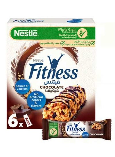 Buy Nestle Fitness Chocolate Breakfast Cereal Bar 23.5g Pack of 6 in UAE