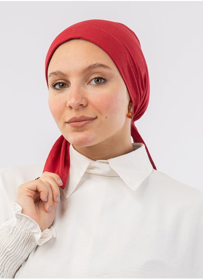 اشتري Padded Cotton Bonnet Candy Red For Women في مصر