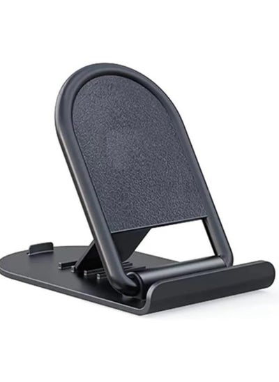 اشتري Foldable Stand Holder For Mobile Phones, Tablets Suitable for All Devices - Black في مصر