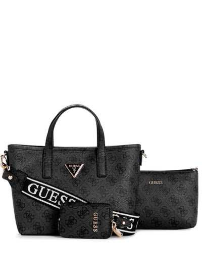 Buy Guess Bag Latona mini Tote latte logo in Saudi Arabia