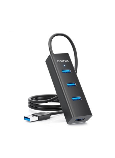 Buy Unitek Y-3089V01 USB HUB 4-in-1 USB-A Hub (4*USB-A 5Gbps) with 1.2M Cable, with USB-C 5V Power Port. ( USB3.0 Type-A Male TO 4*USB-3.0 With 1.2M Cable) in UAE