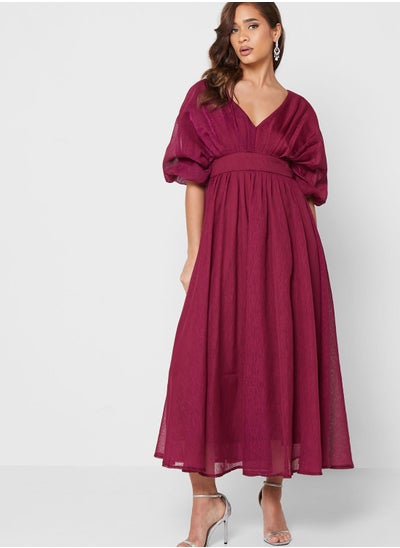 Buy Kimono Sleeve Detail Dress in UAE