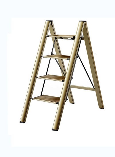3 Step Ladder, Folding Step Stool With Wider Pedal, Anti-Slip Feet & Non Slip Stripes, Aluminum - View #4
