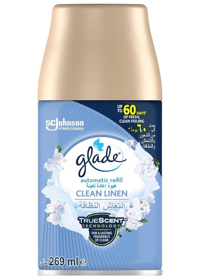 Buy glade Automatic Spray Refill Clean Linen 269ml in UAE