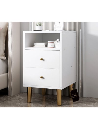 Buy European-style Light Luxury Bedside Table With Drawers 35*40*58cm in UAE
