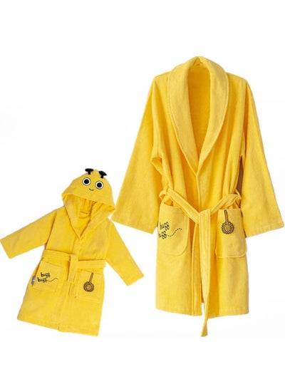 Buy Buzzy Bee Cotton Mother And Daughter Matching Robe Pack 2 Pc in UAE