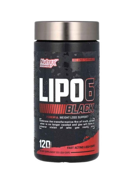 اشتري Lipo 6 Black Powerful Wight control Support 120 caps في السعودية