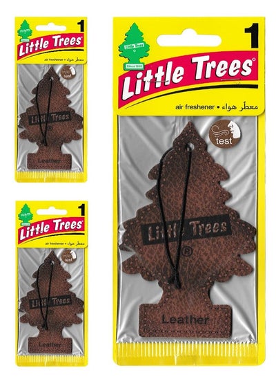 Buy 3 Pcs Hanging Paper Card Air Freshener, Leather in UAE