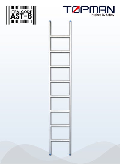 Buy Straight Aluminium Ladder 8 Steps in UAE