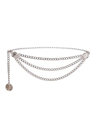 اشتري Fashionable Metal Tassel Waist ChainSilver chain Silver chain في الامارات