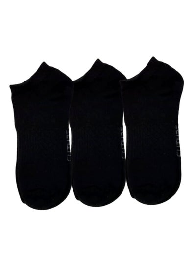 Buy future socks socket pack of 3 black size 36-40 cotton in Egypt