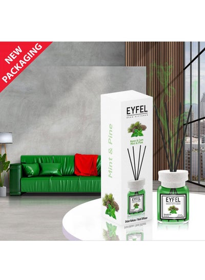 Buy Eyfel Reed Diffuser Mint & Pine – Nane & Cam Room Air Freshener 120ml in UAE