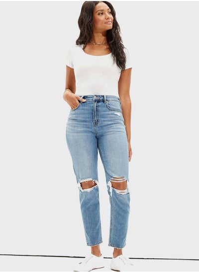 Buy Ripped Mom Jeans in UAE