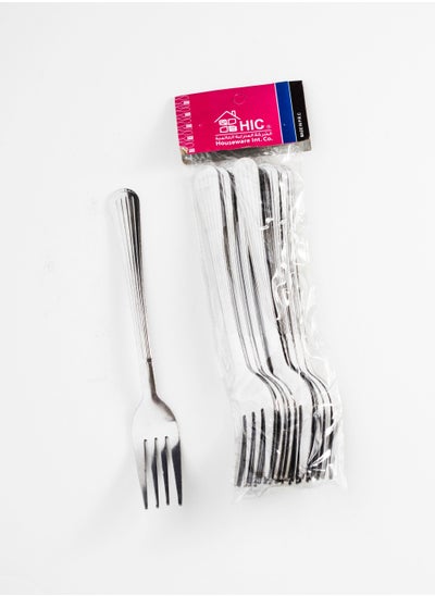 Buy Stainless Steel eating fork 12 pieces in Saudi Arabia