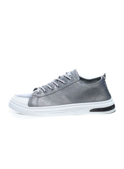 Buy Basic Flat Canvas Sneakers For Men - Grey in Egypt