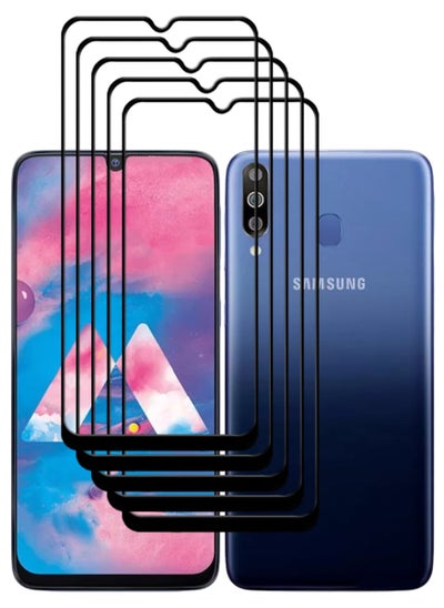 اشتري 5 Pieces Antistatic ESD Dustproof Premium Quality High Definition Tempered Glass Screen Protector Designed For Samsung Galaxy M30 في الامارات