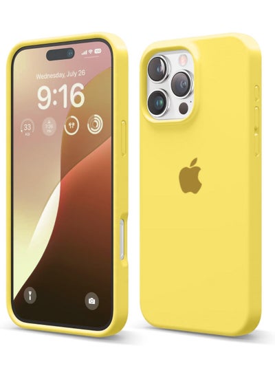 Buy iPhone 16 Pro Liquid Silicone Case Cover,Full Body Protection, Shockproof, Slim, Anti-Scratch Soft Microfiber Lining,Slim Protective Back Cover with Comfortable Hold Touch Feeling and Anti-fingerprint in Saudi Arabia