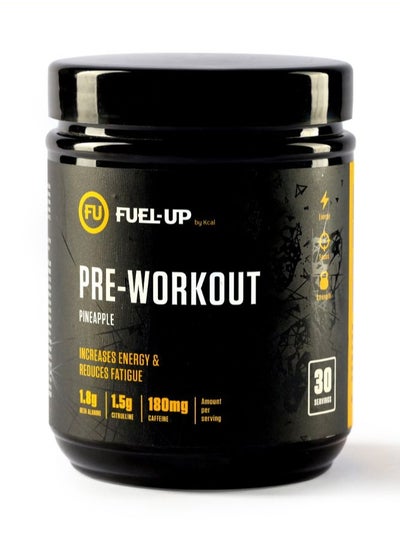 اشتري Pre-Workout -Pineapple Flavour-1.8g Beta Alanine-1.5g Citrulline- 180mg Caffeine- 30 Servings- 300g في الامارات