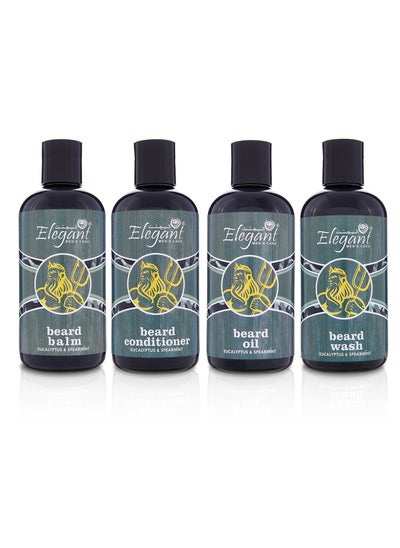 اشتري 4 in 1 Beard Care Kit with Eucalyptus and Spearmint في الامارات