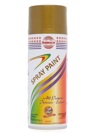 Buy Asmaco Spray Paint Gold 400ml in UAE