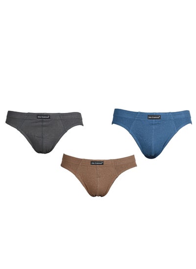 اشتري John Gladstone Men's Cotton Inner Elastic Brief - 3 Pack في الامارات