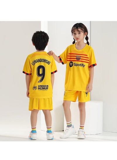 اشتري قميص مياويان ليفاندوفسكي برشلونة لكرة القدم للأطفال في السعودية