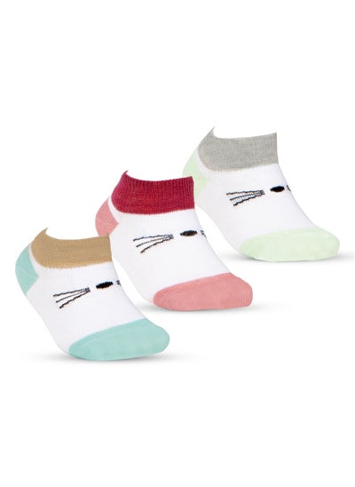 Buy Baby Pack of 3 Lycra Ankle Socks in Egypt