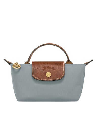 Buy Longchamp Women's Mini Makeup Bag, Handbag, Shoulder Bag Steel Grey Classic in UAE