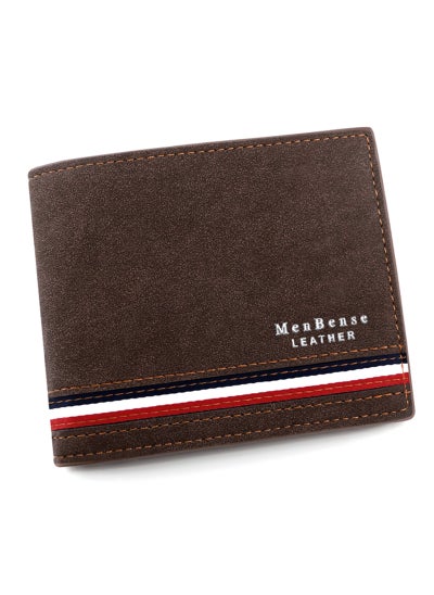 Buy Business Men's Wallet Short Wallet Card Holder Document Bag 12*9.5*2cm in Saudi Arabia