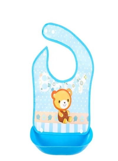 Buy One Pc Of Detachable Adjustable Baby Silicone Waterproof Food Bibs Shapes in Egypt