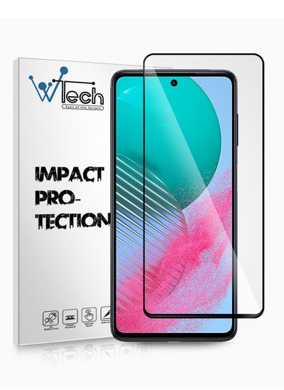 Buy Premium E2E Full Glue Full Cover Tempered Glass Screen Protector For Samsung Galaxy M54 5G 2023 Clear/Black in Saudi Arabia