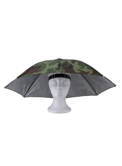 Buy Portable Folding Fishing Umbrella Hat Cap in Saudi Arabia