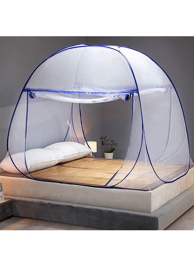 Buy Portable Pop Up Mosquito Net Tent, 180 * 200 * 150cm Foldable Mosquito Sleeping Net, Double Door Zip Portable Tent, Suit for Twin to King Size Bed, for Bed, Camping, Traveling Easy to Install in Saudi Arabia