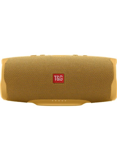 اشتري Charge 4 Bluetooth Speaker T and G Series Waterproof Portable Wireless Speaker Yellow في الامارات