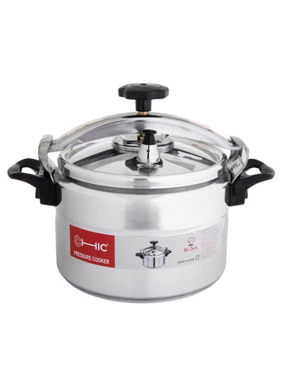 Buy Pressure cooker made of aluminum 9 liters silver in Saudi Arabia