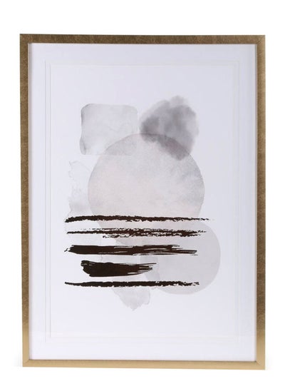 Buy Misty Framed Art, White, Grey & Brown in UAE