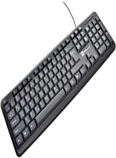 اشتري R8 1901 Plastic Large Keyboard Waterproof With Mouse And USB Cable For Office Set Of 2 Pieces - Black في مصر